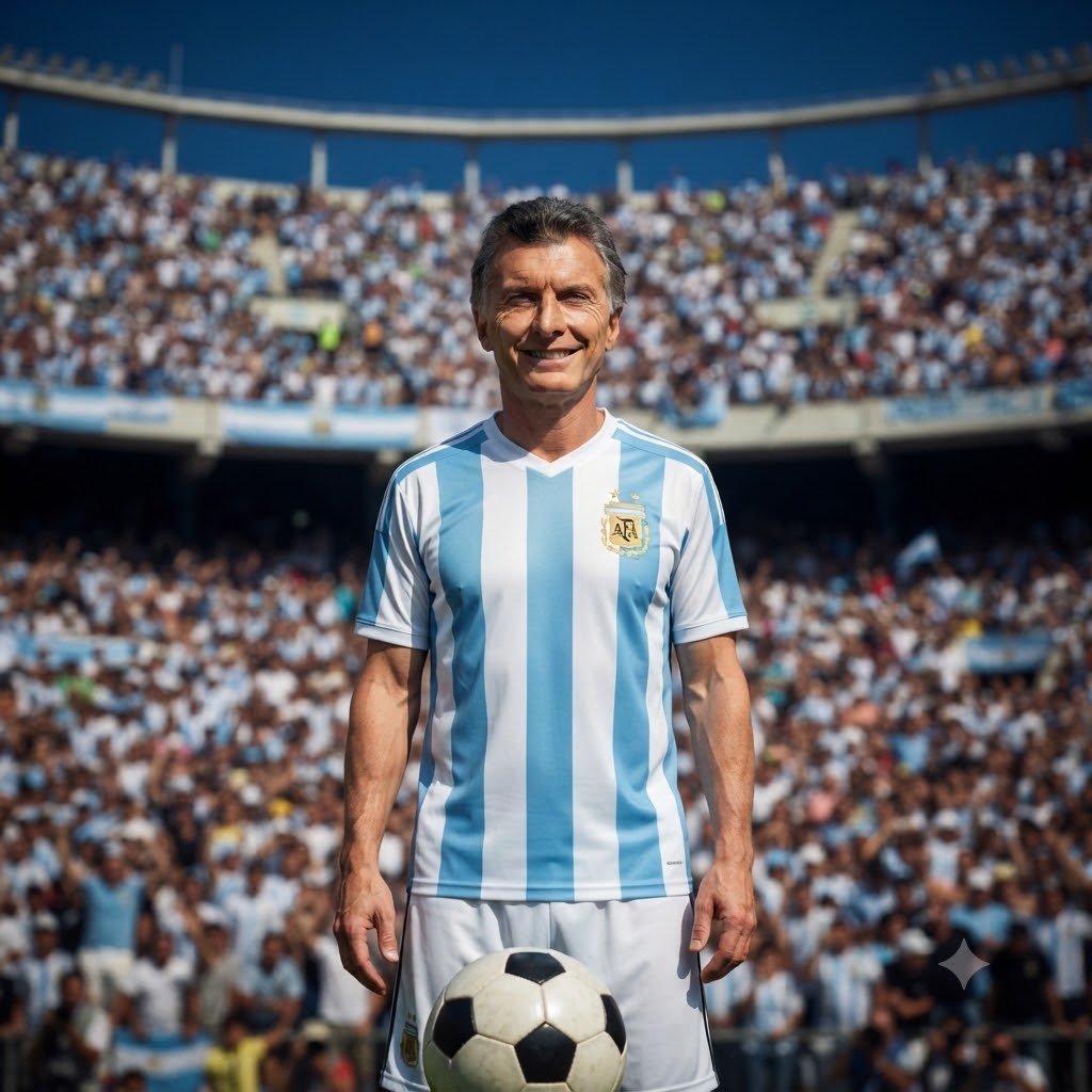 Mauricio en modo fútbol