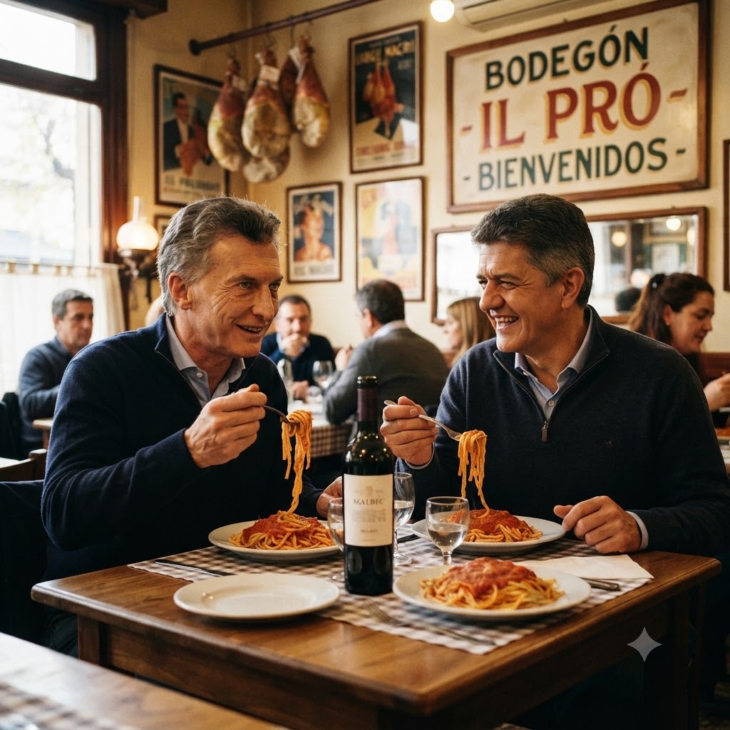Entre calabreses, fideos y discusión